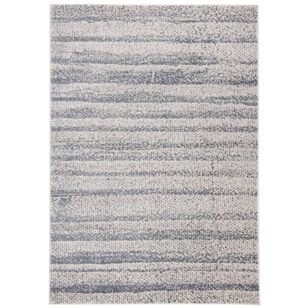Safavieh 6 ft. 7 in. x 9 ft. 2 in. Carnegie Rectangle Power Loomed Rug Ivory & Grey CNG612F-6